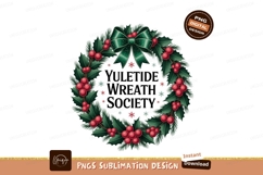 Festive Holly Wreath With Red Berries And Green Bow Product Image 1
