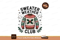 Festive sweater weather club design holiday Product Image 1