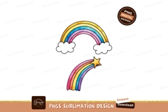 Colorful Rainbows And Star clouds Product Image 1