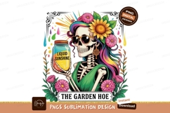 Skeleton holding liquid sunshine with flowers image Product Image 1