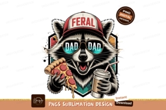 Cool raccoon eating pizza and drinking coffee sunglasses Product Image 1