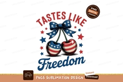 Patriotic Cherries With Stars And Stripes freedom Product Image 1