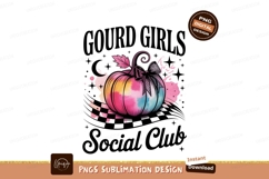 Colorful pumpkin with bow and watercolor splashes pink Product Image 1