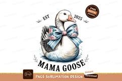 Mama Goose Bow Floral blue Product Image 1