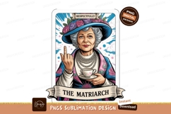 Elegant Matriarch Holding Tea Cup woman flowers Product Image 1