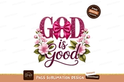 God is Good Floral Design flowers pink Product Image 1