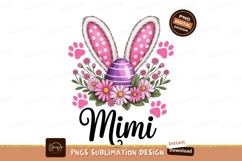 Easter bunny ears egg flowers paws Mimi image Product Image 1
