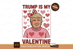 Donald Trump Valentine Bow Heart Sweater image Product Image 1