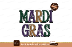 Mardi Gras mosaic lettering purple Product Image 1