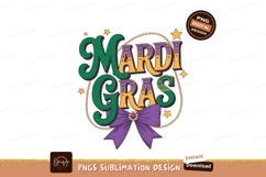 Mardi Gras celebration festive lettering image Product Image 1
