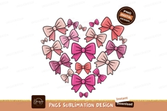 Pink Bows Heart Shape ribbon fashion Product Image 1