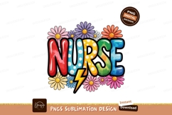 Groovy nurse flowers lightning bolt image Product Image 1