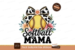 Softball bow flowers floral design yellow Product Image 1