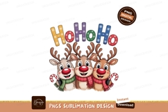 Festive reindeer friends holiday cheer christmas cute Product Image 1