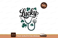 Stethoscope shamrocks medical healthcare green Product Image 1
