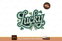 Lucky shamrock bow design clover green Product Image 1