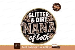 Glitter Dirt Nana Sublimation Graphic Element PNG Product Image 1