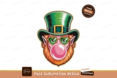 Leprechaun blowing pink bubblegum green Product Image 1