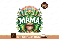 Mama Rainbow Clover Hat Pot Gold image Product Image 1