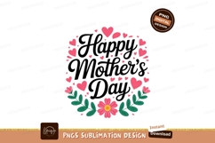 Happy Mothers Day floral hearts image Product Image 1