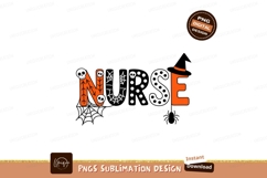Halloween nurse spooky lettering witch Product Image 1