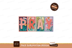 Floral letter art letters pray Product Image 1