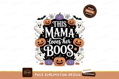 Halloween Ghosts Pumpkins Border orange purple Product Image 1
