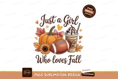 Autumn pumpkin football coffee drink image Product Image 1