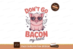 Pink pig with heart sunglasses and wings image Product Image 1