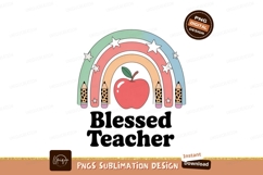 Rainbow apple pencils stars education Product Image 1