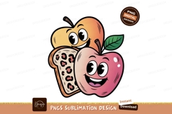 Happy apples and toast food fruit Product Image 1