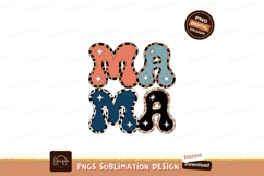 Retro Mama Stars Leopard Print image Product Image 1