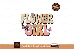 Groovy flower girl butterflies retro Product Image 1