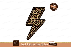 Lightning bolt leopard print animal Product Image 1