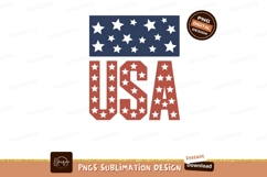 American stars and letters blue Product Image 1