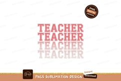 Teacher typography gradient education text Product Image 1