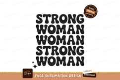 Strong Woman Repeated Text typography lettering Product Image 1