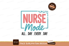 Nurse Mode Pink Turquoise Leopard Print image Product Image 1