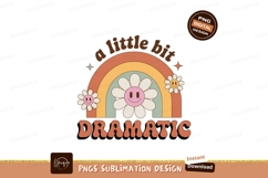 Groovy Retro Rainbow Daisy Phrase flowers Product Image 1
