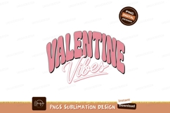 Valentine Vibes Pink Script Text image Product Image 1