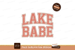Lake Babe Text Design graphic Product Image 1