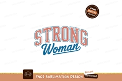 Strong Woman Text Design typography lettering Product Image 1