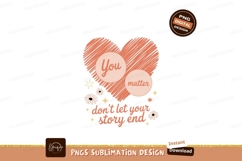 Orange heart with inspirational text and flowers image Product Image 1