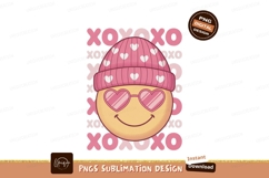 Pink Heart Emoji Beanie Sunglasses image Product Image 1