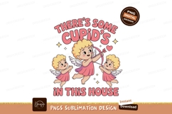Three cupids with bows and arrows love valentine Product Image 1