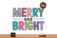 Merry Bright Festive Text holiday Product Image 1