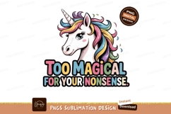 Magical Unicorn With Rainbow Mane fantasy creature Product Image 1