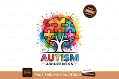 Colorful puzzle tree awareness autism Product Image 1