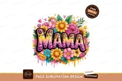Mama floral leopard print pink Product Image 1
