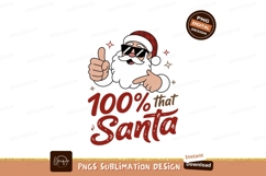 Cool Santa giving thumbs up and pointing Christmas Product Image 1